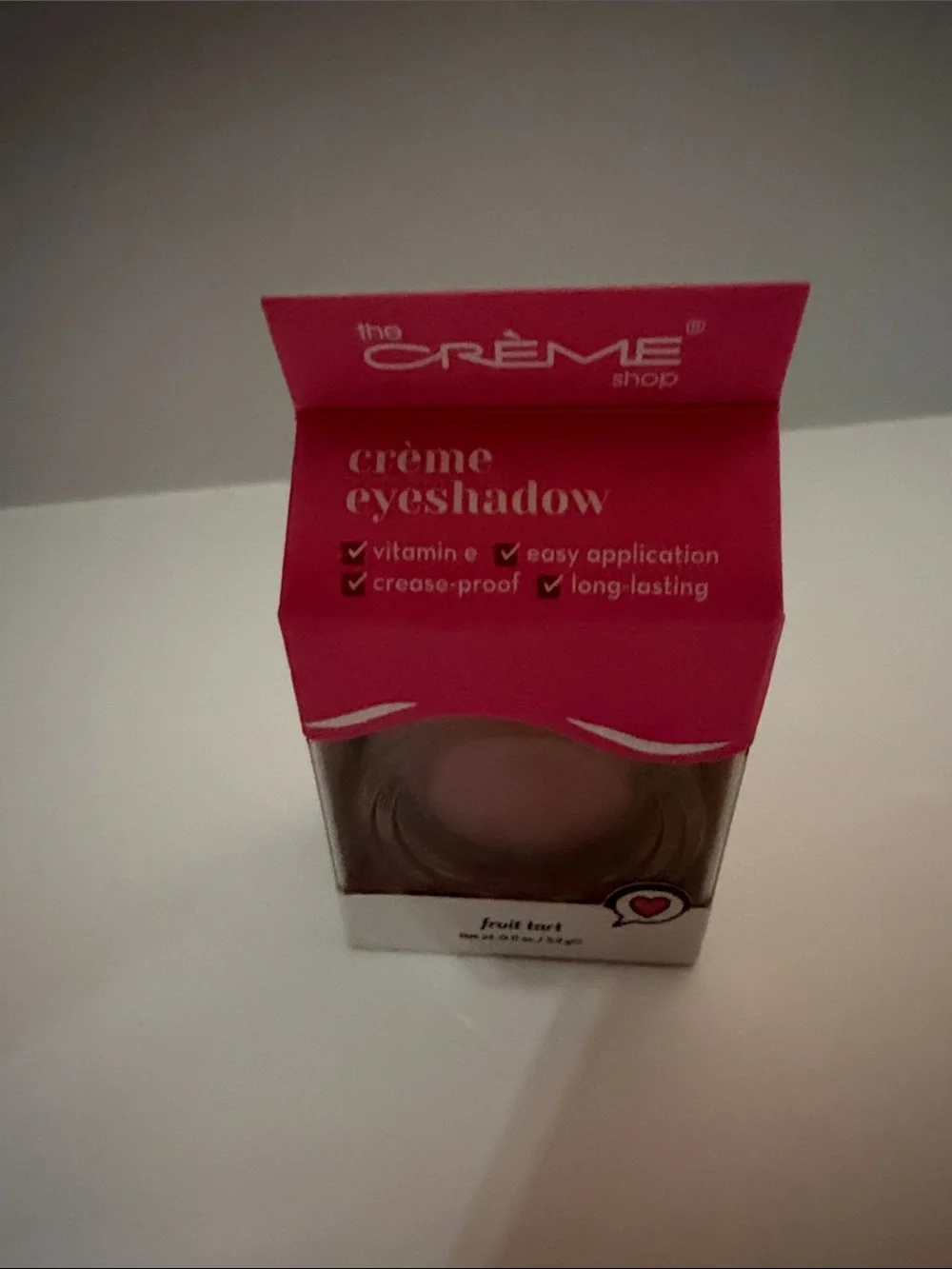 The Crème Shop Fruit Tart Cream Eyeshadow — Soft Pink